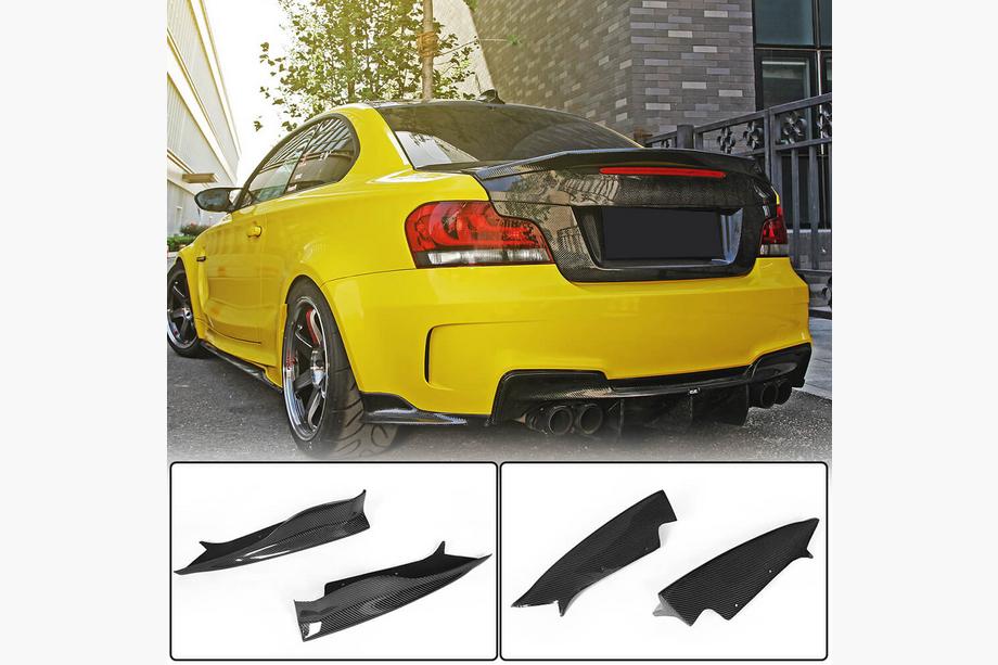 BMW 1 Serie E81/E82/E87/E88 2004–2011 Achterbumper flaps Flap (voor E82 1M, carbon) Image