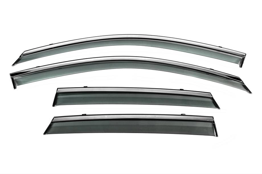 Audi A3 2020– Winddeflectoren met chroomlijst Niken Luxury (HB, 4 stuks) Foto 1