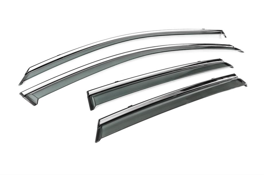 Audi A3 2020– Winddeflectoren met chroomlijst Niken Luxury (HB, 4 stuks) Foto 3