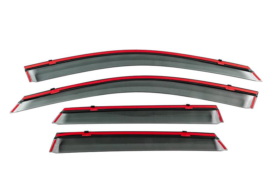Audi A3 2020– Winddeflectoren met chroomlijst Niken Luxury (HB, 4 stuks) Foto 4