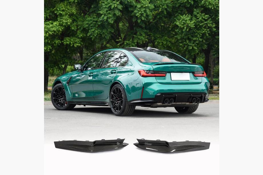 BMW 3 Serie G20/G21 2018– Achterbumper flaps Flap V1 (voor G80, carbon) Image