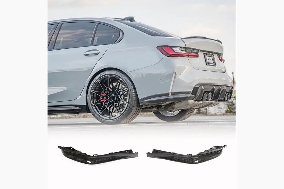 BMW 3 Serie G20/G21 2018– Achterbumper flaps Flap V3 (voor G80, carbon) Image