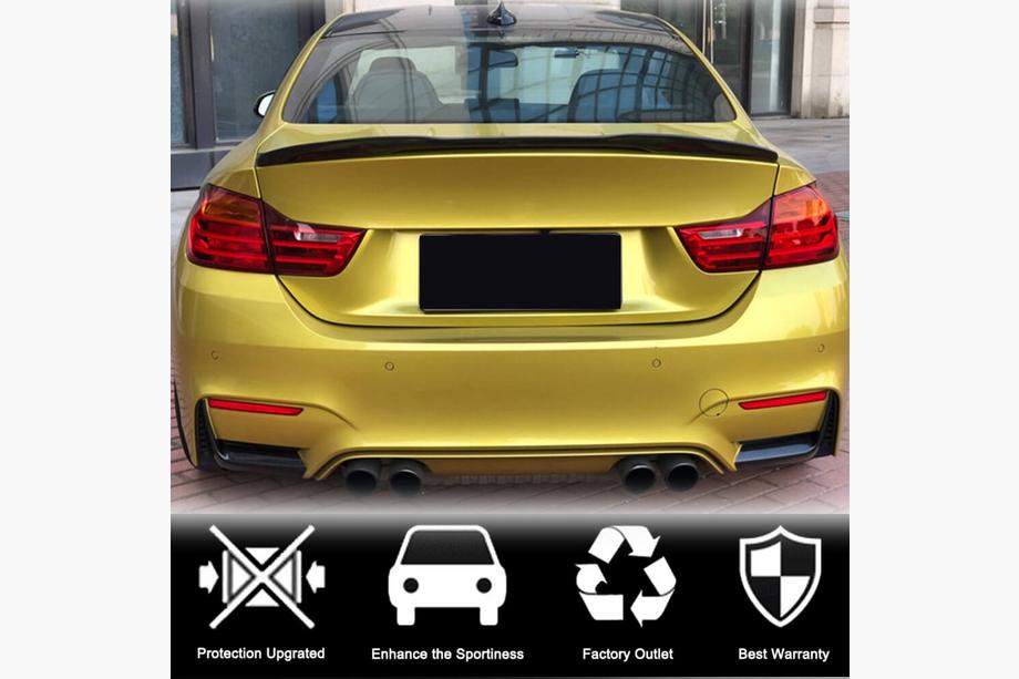 BMW 3 Serie F30/F31 2012–2019 Flap achterbumper inserts (voor F80, carbon) Foto 3