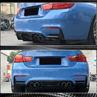 BMW 4 Serie F32/F33/F36 2012–2020 Achterbumper flaps Flap V1 (voor F82/F83, carbon) foto 4