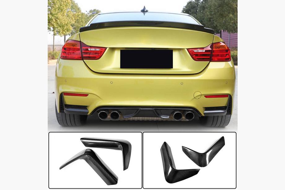 BMW 4 Serie F32/F33/F36 2012–2020 Achterbumper flaps Flap V1 (voor F82/F83, carbon) Image