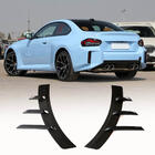 BMW 2 Serie G42 2021– Aerodynamische achterbumper inzetstukken (voor G87, carbon) foto 1