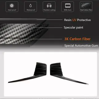 Achterbumper splitters V2 (voor G87, Carbon) foto 4