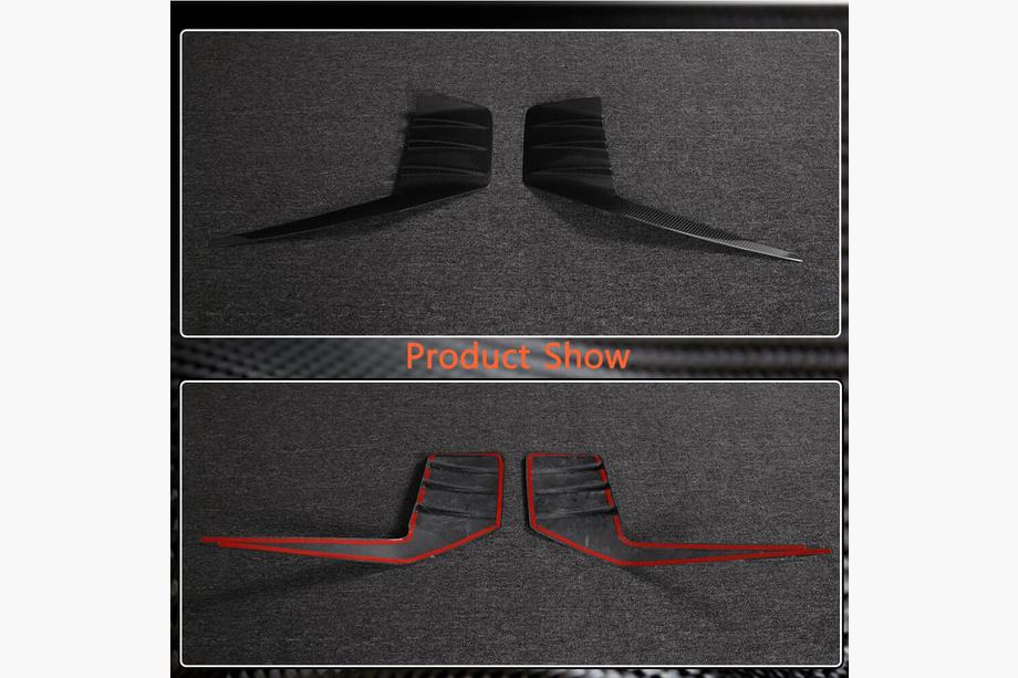 BMW 2 Serie G42 2021– Achterbumper splitters V2 (voor G87, Carbon) Foto 3
