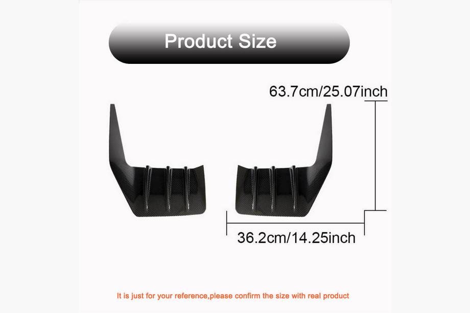 BMW 2 Serie G42 2021– Achterbumper splitters V2 (voor G87, Carbon) Foto 5