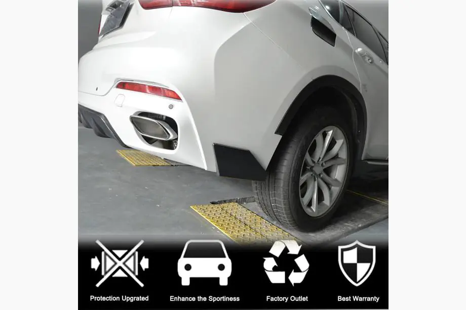 BMW X6 F16 2014–2019 Achterbumper flaps Flap (voor M-Sport, carbon) Foto 2