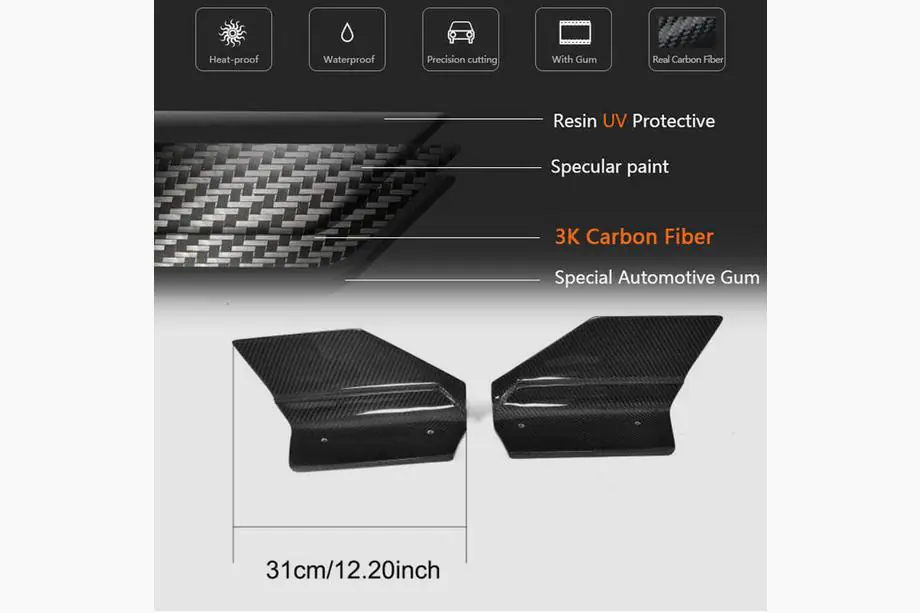 BMW X6 F16 2014–2019 Achterbumper flaps Flap (voor M-Sport, carbon) Foto 5