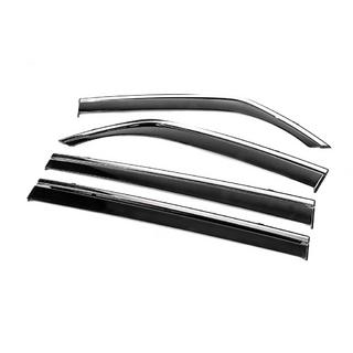 Windschermen met chromen sierlijst Niken Luxury (4 stuks) Mitsubishi Pajero Wagon III 1999–2006 foto 2