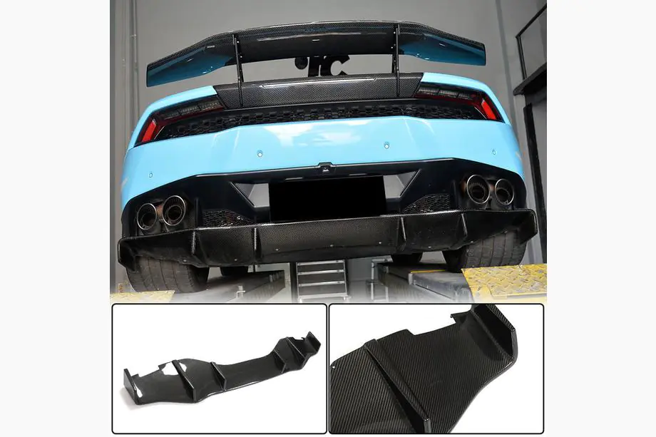 Lamborghini Huracan 2014– Achterbumper diffuser V1 (Carbon) Image