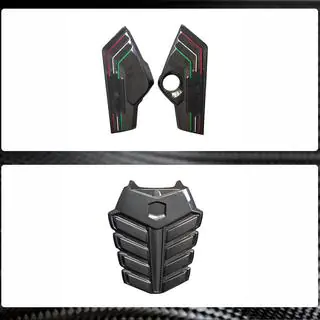 Motorafdekking (dry carbon) foto 2