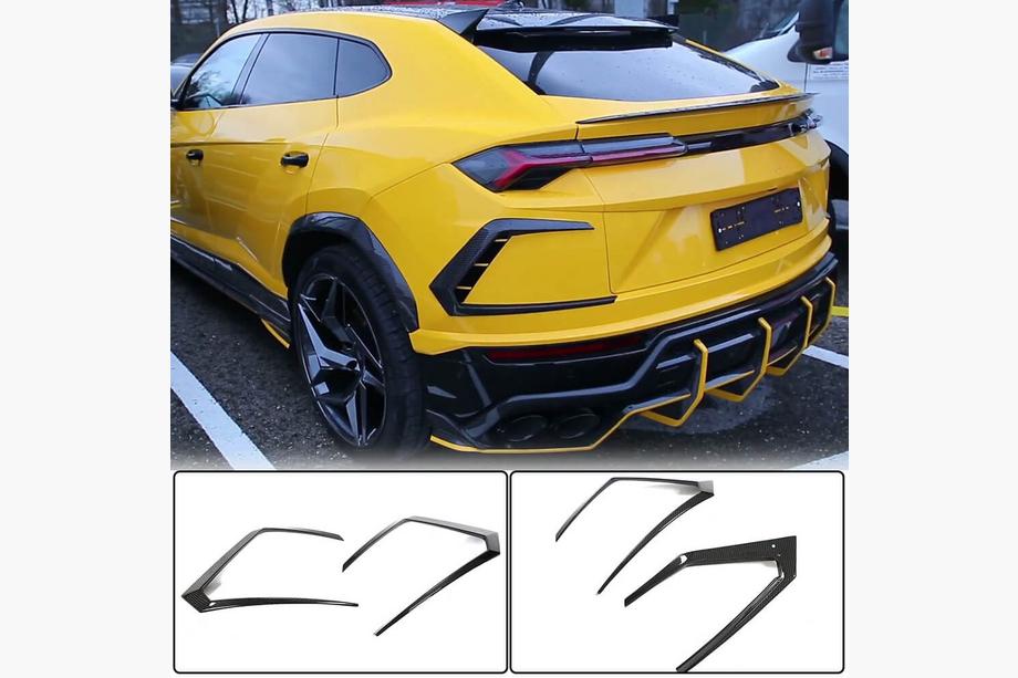 Lamborghini Urus 2018– Achterbumperlijsten (dry carbon) Image