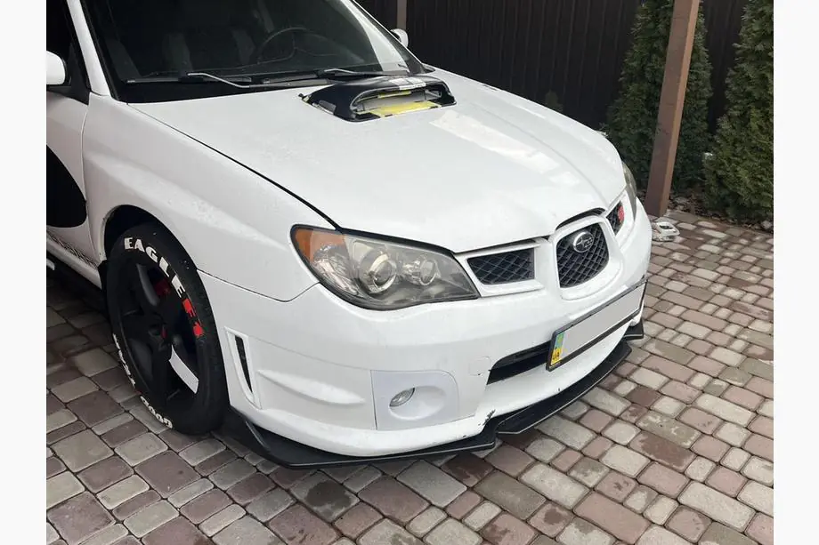 Subaru Impreza 2000–2007 Voorbumper lipspoiler Niken Black (ABS) Foto 3