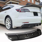 Tesla Model 3 2017– Achterbumper diffuser V1 (2017-2023, carbon) foto 1