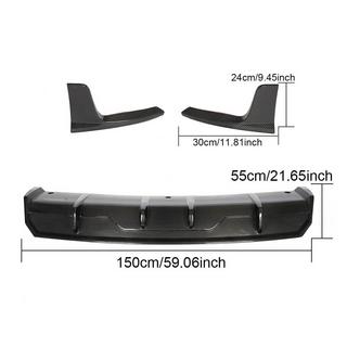 Achterbumper diffuser V1 (2017-2023, carbon) foto 2