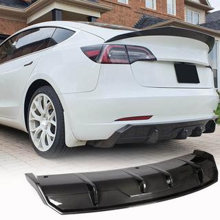 Achterbumper diffuser V1 (2017-2023, carbon) foto 1