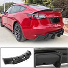 Tesla Model 3 2017– Achterbumper diffuser FRP V5 (2016-2022) foto 1