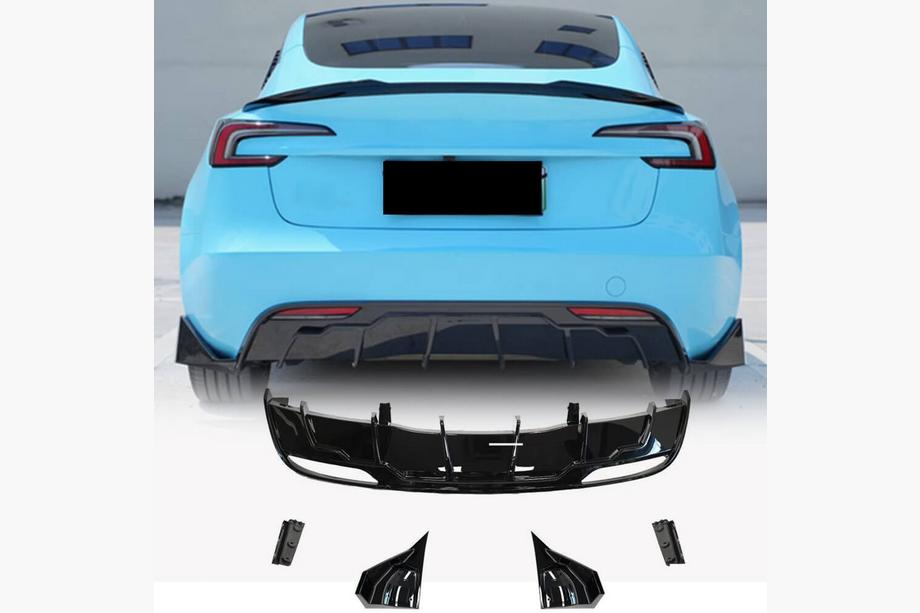 Tesla Model 3 2017– Achterbumper diffuser ABS V6 Image