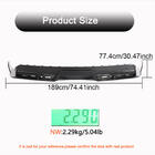 Tesla Model S 2012– Achterbumper diffuser (2021+, carbon) foto 4