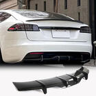 Tesla Model S 2012– Achterbumper diffuser (voor Plaid 2021+, carbon) foto 1