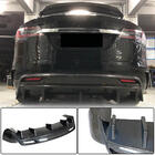 Tesla Model X 2015– Achterbumper diffuser Carbon V3 (2016-2020) foto 1