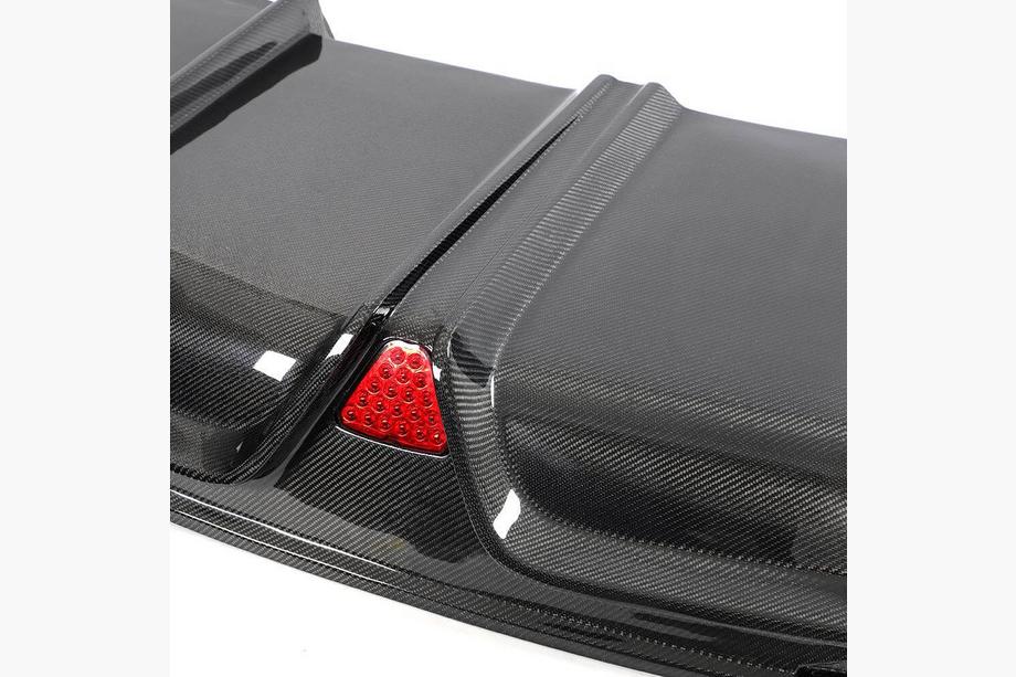 Tesla Model X 2015– Achterbumper diffuser (voor Plaid 2021-2025, carbon) Foto 5
