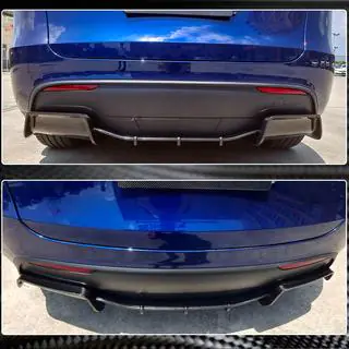 Achterbumper diffuser V2 (2020-2025, carbon) foto 4