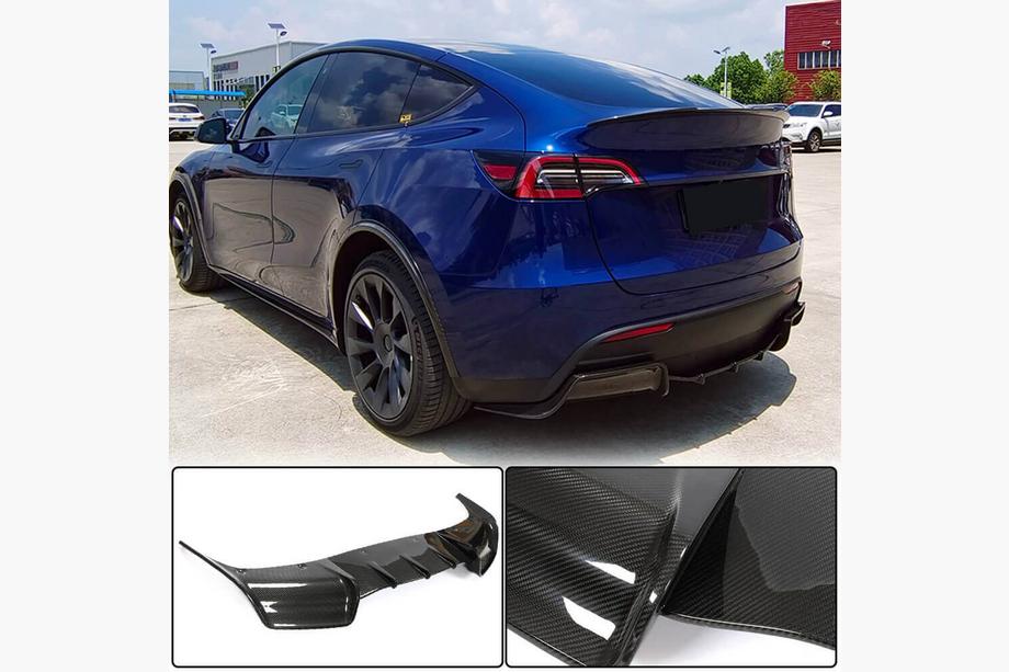 Tesla Model Y 2020– Achterbumper diffuser V2 (2020-2025, carbon) Image