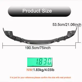 Achterbumper diffuser V1 (2020-2025, Carbon) foto 3