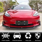 Tesla Model 3 2017– Voorbumper lip Lip V1 (2017-2023, carbon) foto 2
