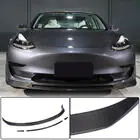 Tesla Model 3 2017– Frontbumper lipspoiler Lip V2 (2017-2023, carbon) foto 1