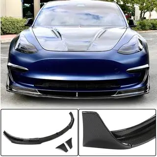 Voorbumper lip Lip V3 (2017-2023, carbon) foto 1