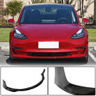 Tesla Model 3 2017– Voorbumper lip (splitter) Lip V4 (2017-2023, carbon) foto 1