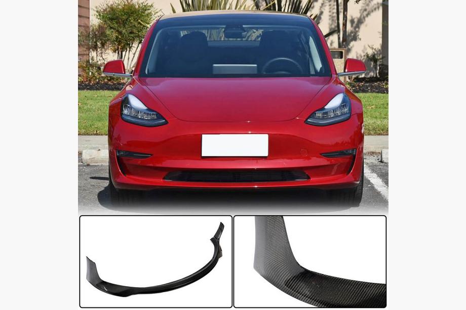 Tesla Model 3 2017– Voorbumper lip (splitter) Lip V4 (2017-2023, carbon) Image