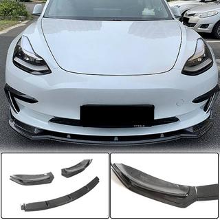 Frontlip voor voorbumper Lip V5 (2017-2023, Carbon) foto 1
