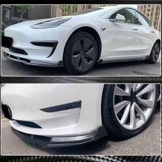 Frontlip voor voorbumper Lip V5 (2017-2023, Carbon) foto 3