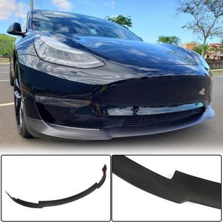 Front bumper lip Lip V6 (2017-2023, carbon) foto 1