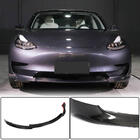 Tesla Model 3 2017– Frontbumper lip Lip V7 (2017-2023, carbon) foto 1