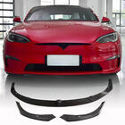Tesla Model S 2012– Frontlip spoiler Lip V2 (2021+, Carbon) foto 1