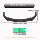 Tesla Model S 2012– Voorbumper lip spoiler Carbon V3 (2021-2023) foto 4