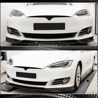 Front bumper lip (2016-2021, Carbon) foto 3