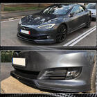 Tesla Model S 2012– Frontbumper lip spoiler Carbon V2 (2016-2020) foto 4