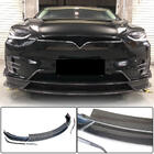 Tesla Model X 2015– Frontbumper lip spoiler Carbon V2 (2016-2020) foto 1