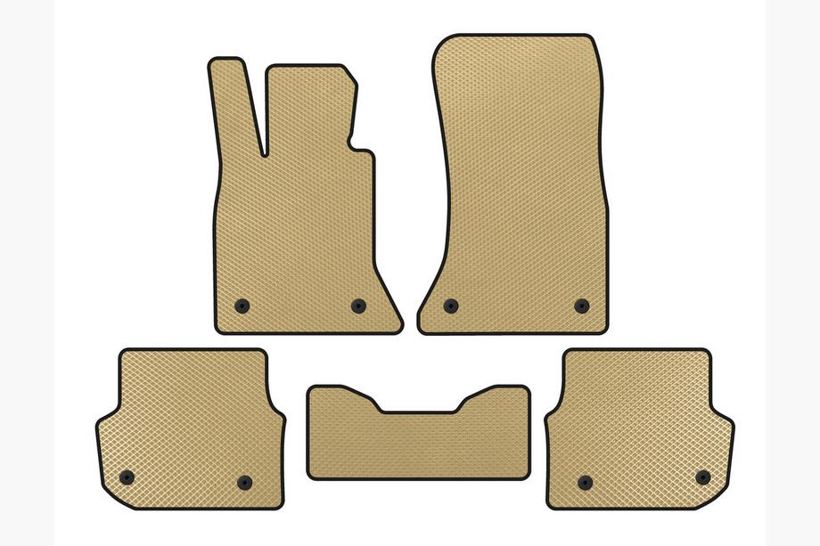 BMW 5 Serie F10/F11 2010–2016 EVA vloermatten (voor F-11, Beige) Image