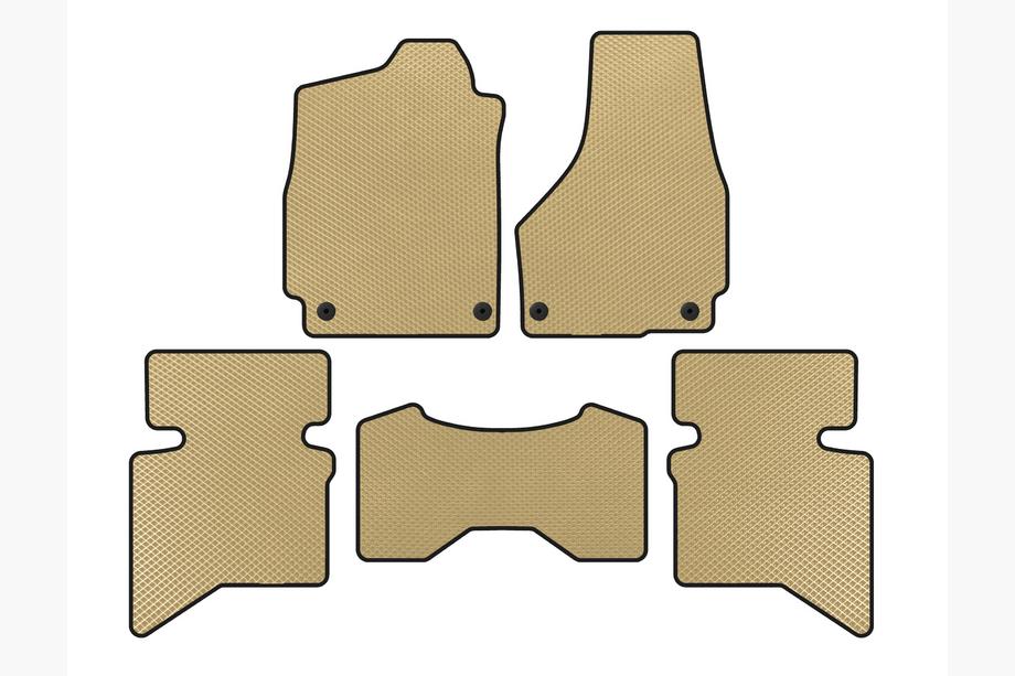 Dodge RAM (DS/DJ/D2) 2009–2024 EVA vloermatten (2009+, 5-zits/4-zits cabine, beige) Image