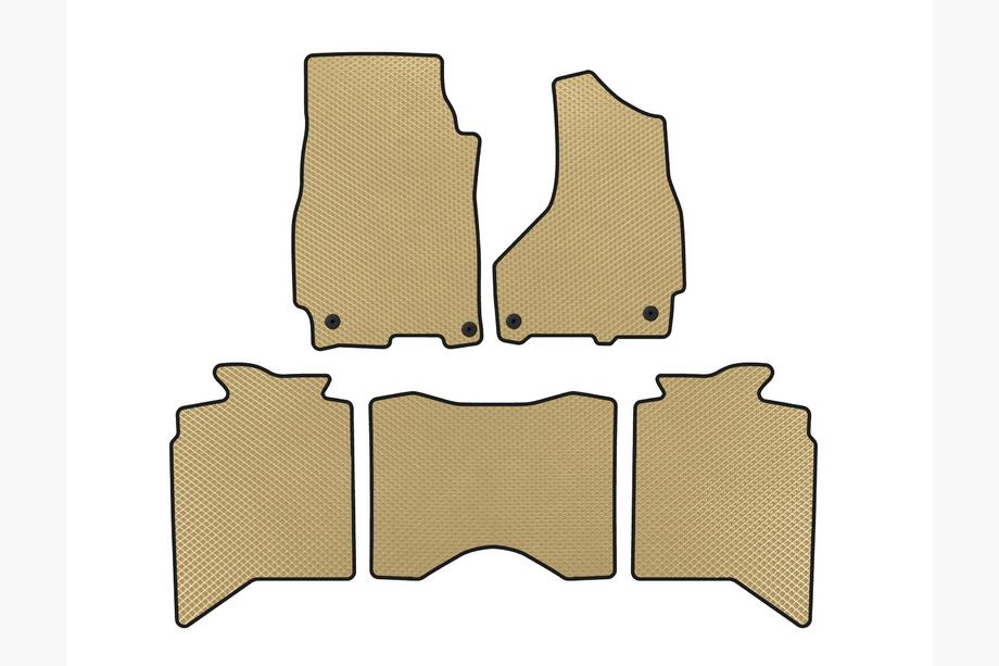 Dodge RAM (DS/DJ/D2) 2009–2024 EVA automatten (2013+, 5-zits, Beige) Foto 1