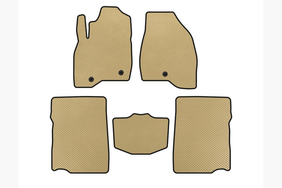 Ford Explorer 2011–2019 EVA automatten (2017-2019, 2e rij, 7-zits, Beige) Image